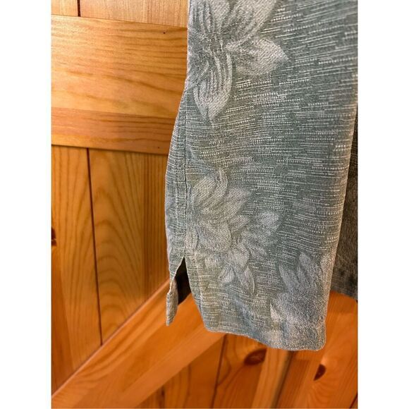 Island Shores Shirt Mens XXL Washable Silk Short Sleeve Green Breathable (0390) - Picture 2 of 6